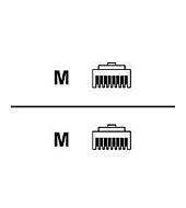 HP C7535A RJ45 - RJ45 Cat5e Black M/M 7,6 m 1-pack Data Ethernet-kábel HP C7535A RJ45 - RJ45 Cat5e Black M/M 7,6 m 1-pack Data Ethernet-kábel