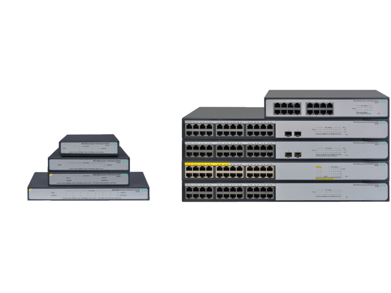 HPE OfficeConnect 1420 Switch Series Center facing