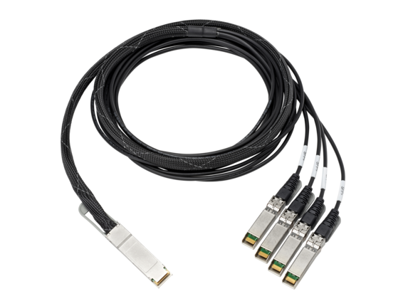 HPE 100Gb QSFP28 to 4x25Gb SFP28 3m Direct Attach Copper Cable