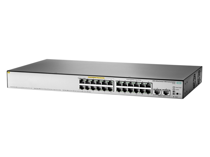HPE 1850 24G 2XGT PoE+ 185W Switch