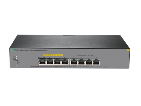 HPE OfficeConnect 1920S 8G PPoE+ 65 W Switch