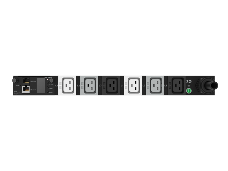 Unite De Distribution Electrique Modulaire Hpe G2 Avec Mesure Integree Triphasee 11 Kva 60309 5 Fils Prises 16 A 230 V 6 C19 1u Montage Horizontal Monde Entier Hpe Belgique Oid1009830218