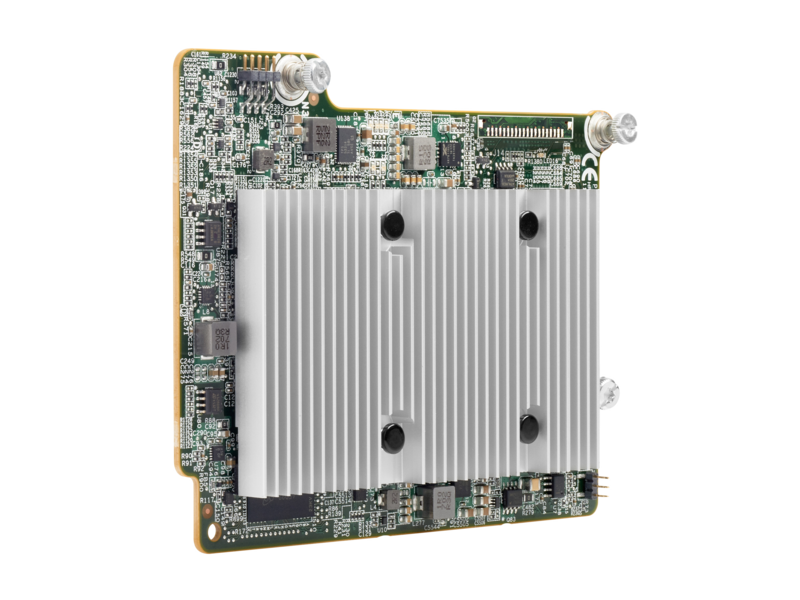 Contrôleur sur mezzanine HPE Smart Array P408e-m SR de 10e génération (8 voies externes/2 Go de mémoire cache), 12G SAS Left facing