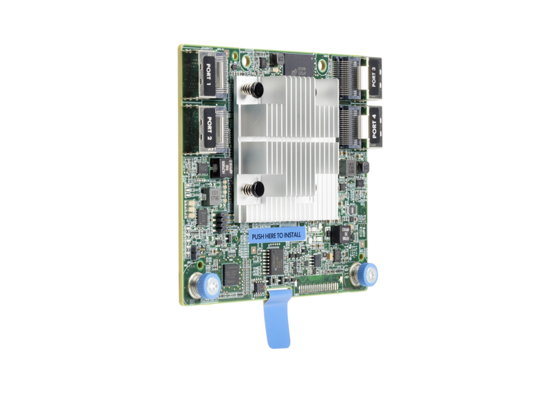 Contrôleur modulaire HPE Smart Array P816i-a SR de 10e génération (16 voies internes/4 Go de mémoire/SmartCache), 12G SAS Left facing