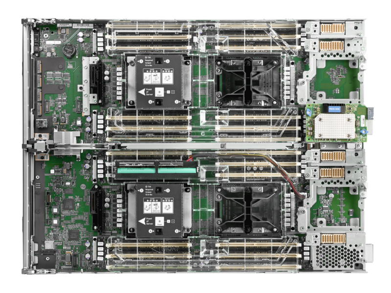 HPE Synergy 660 Gen10 按订单配置计算模块 Top view closed