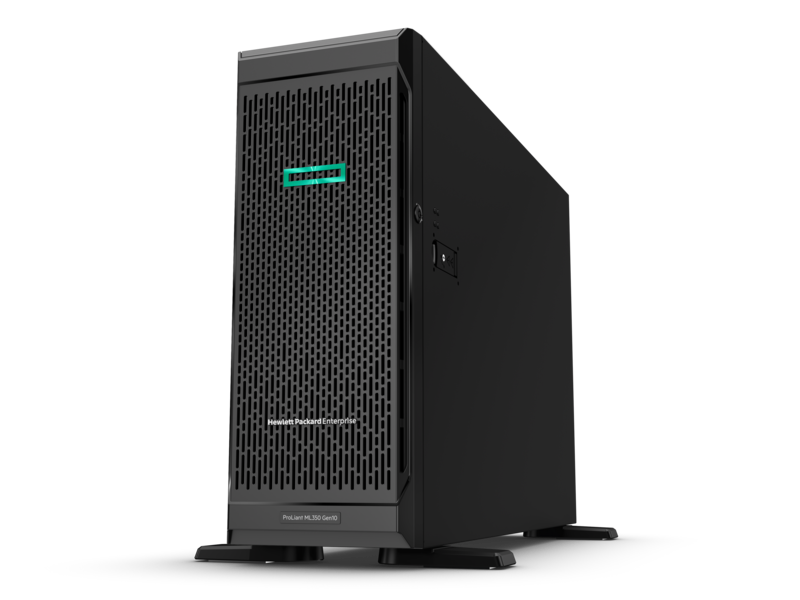 HPE ProLiant ML350 Gen10 4110 1P 16GB-R E208i-a 8SFF 1x800W RPS Solution Svr/TV Hero