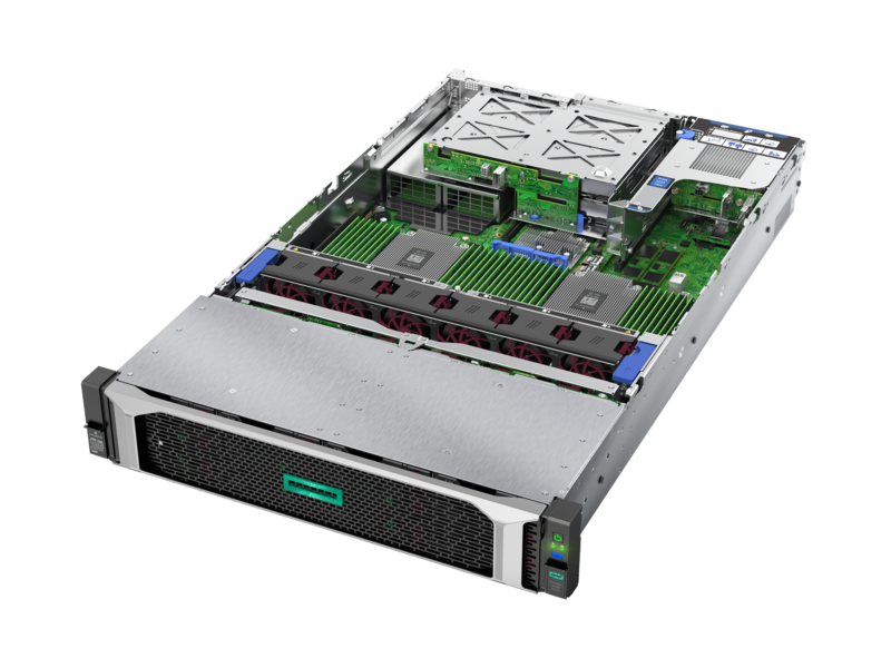 HPE ProLiant DL385 Gen10 7251 1P 32GB-R P816i-a 12LFF SATA 800W PS Base Server Detail view