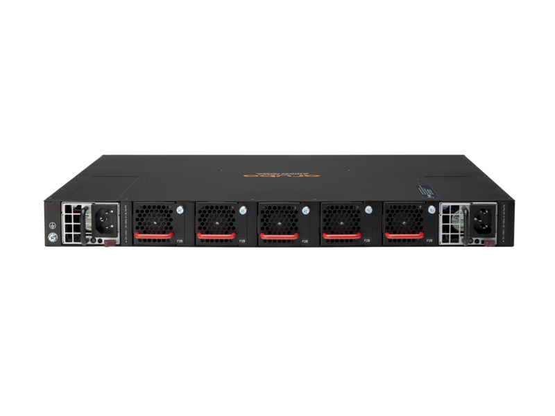 Aruba 8320 48p 10G SFP/SFP+ and 6p 40G QSFP+ with X472 5 Fans 2 Power Supply Switch Bundle Rear facing