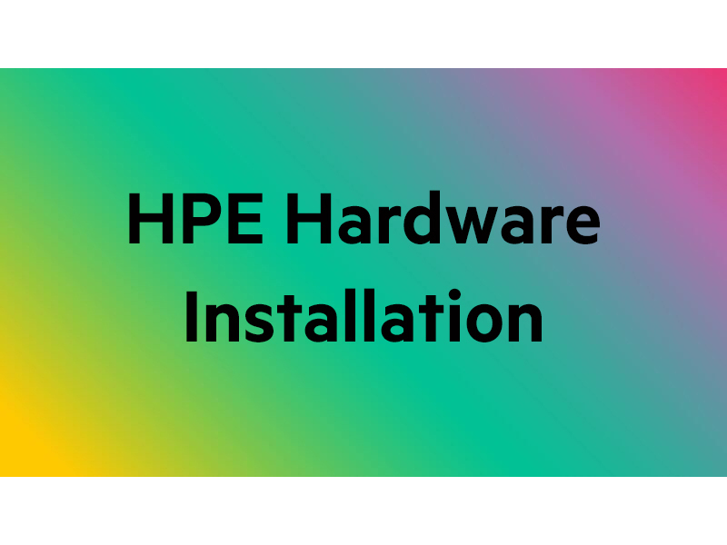 Service HPE d'installation et de mise en service matériel pour 3PAR 9000 Center facing