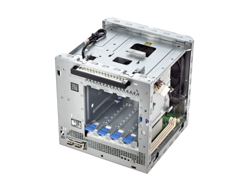HPE ProLiant MicroServer Gen10 X3418 1P 8GB-U 4LFF NHP 200W PS Perf Server Top view open