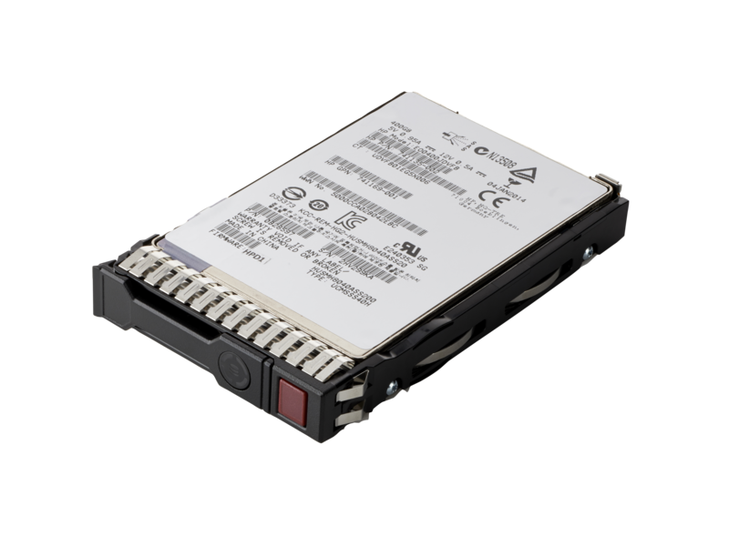 HPE 480GB SATA 6G 混合用途 SFF SC S4610 固态硬盘 Left facing