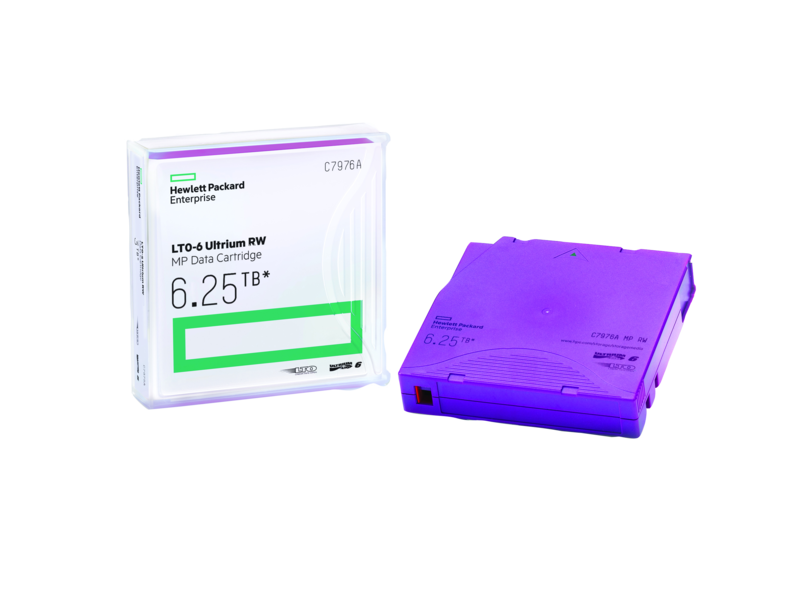 HPE LTO-6 Ultrium（傲群）6.25 TB RW 非自定义标签数据磁带（带盒 20 件装） Right facing