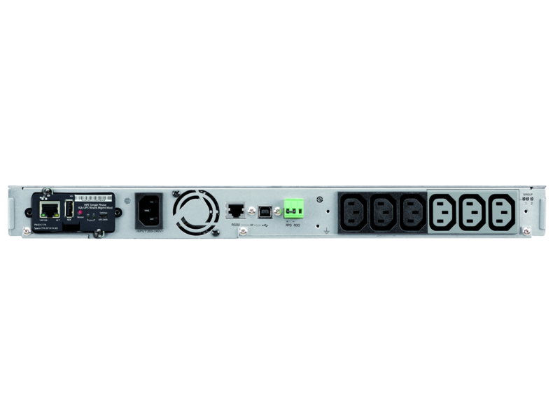 HPE R1500 第 5 代日本/台湾型号 UPS Rear facing