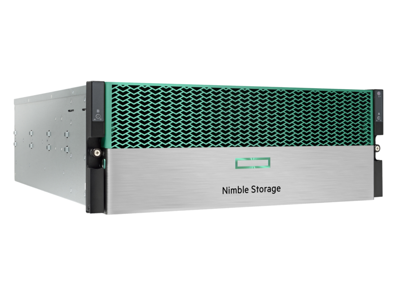 HPE Nimble Storage AF20Qオールフラッシュデュアルコントローラー10GBASE-T 2ポート受注構成ベースアレイ Right facing