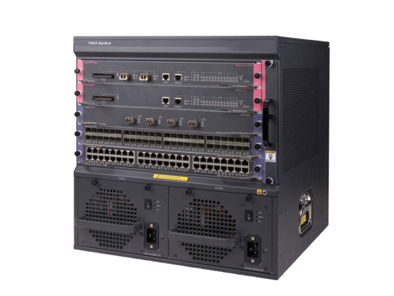 HPE FlexNetwork 7503 Switch with 2x2.4Tbps Fabric and Main Processing Unit Bundle