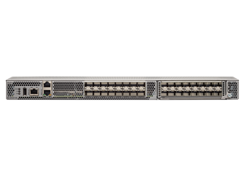 Commutateur Insights SAN HPE SN6610C 8 ports 16/32Gb SFP+ DCNM Center facing
