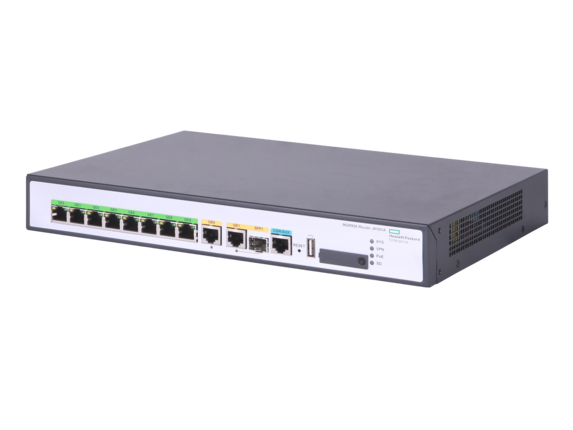 HPE FlexNetwork MSR958 1GbE and Combo 2GbE WAN 8GbE LAN PoE Router