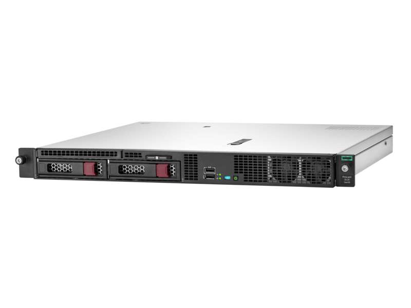 HPE ProLiant DL20 Gen10 G5420 1P 8GB-U S100i 2LFF-NHP 290 瓦电源服务器 Right facing