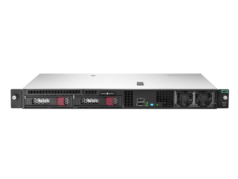 HPE ProLiant DL20 Gen10 G5420 1P 8GB-U S100i 2LFF-NHP 290 瓦电源服务器 Center facing