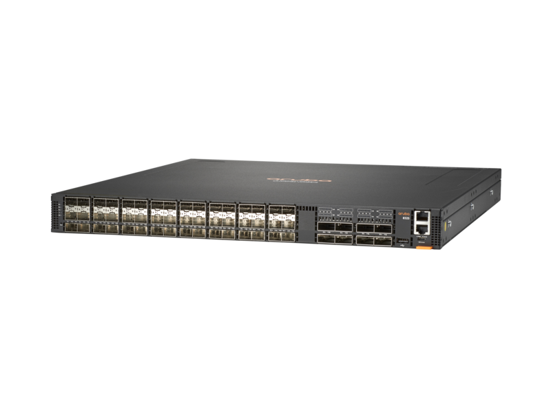 Commutateur Aruba 8325-48Y8C 48 ports 25G SFP/SFP+/SFP28 et 8 ports 100G QSFP+/QSFP28 Left facing