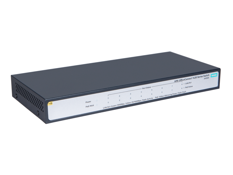 HPE OfficeConnect 1420 8G PoE+ (64W) Switch | HPE Store EMEA