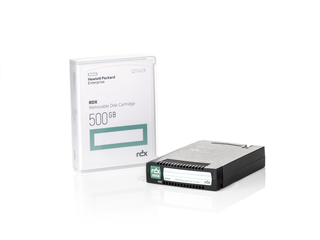 HPE RDX 500 GB 移动磁盘磁带 Center facing