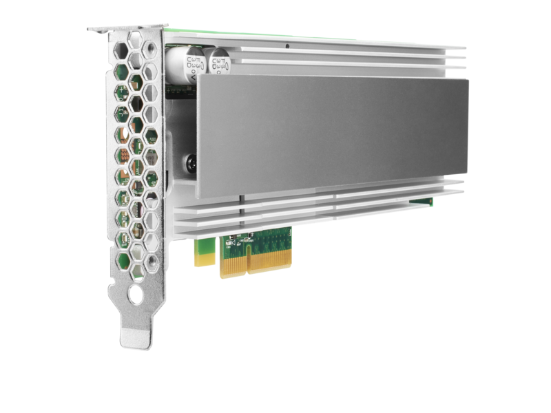 HPE 750 GB NVMe Gen3 x4 高性能低延迟写入密集型 AIC HHHL P4800X 固态硬盘 Left facing