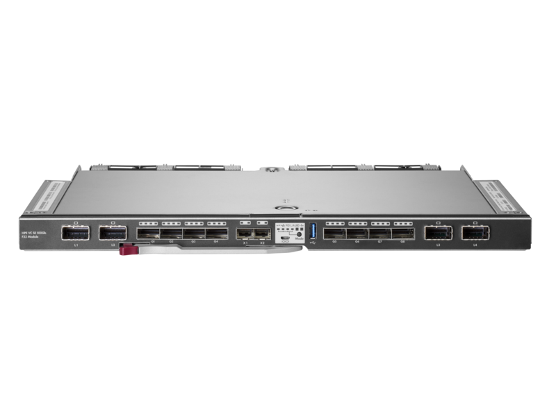 Module HPE Virtual Connect SE F32 100 Go for Synergy Center facing