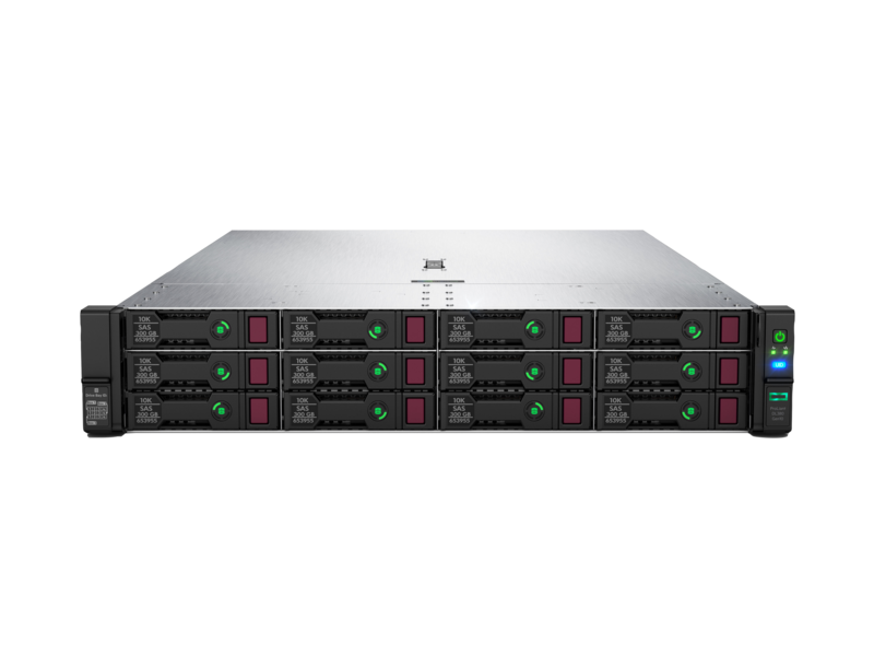 HPE ProLiant DL380 Gen10 4214R 1P 32GB-R P408i-a NC 8SFF 800W PS Server Center facing
