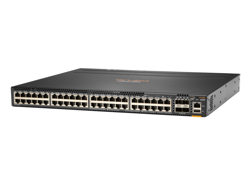 Aruba 6300M 48ポート1GbEおよび4ポートSFP56スイッチ Left facing