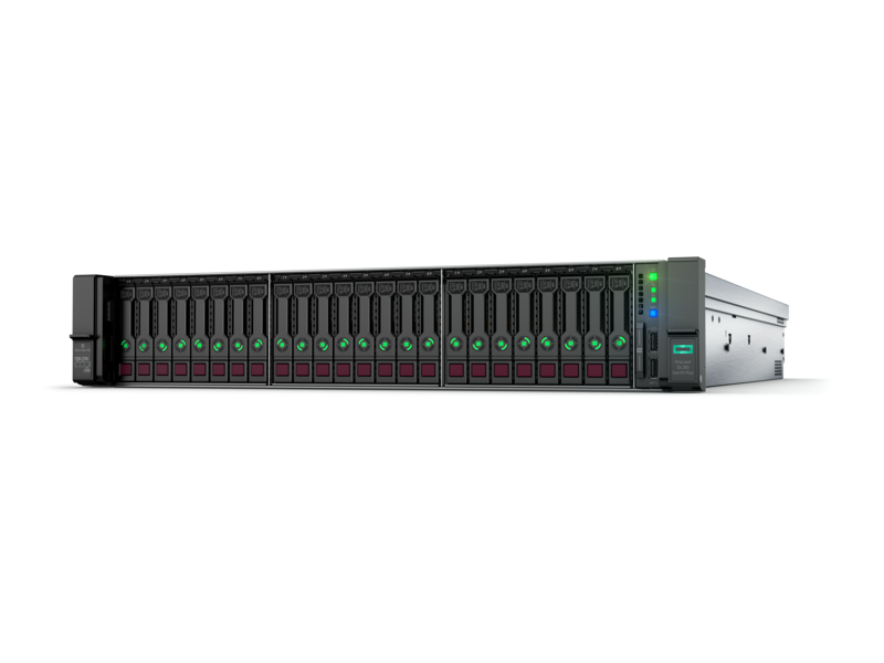 HPE ProLiant DL385 Gen10 Plus 7702 1P 32GB-R 24SFF 800 瓦电源服务器 Left facing