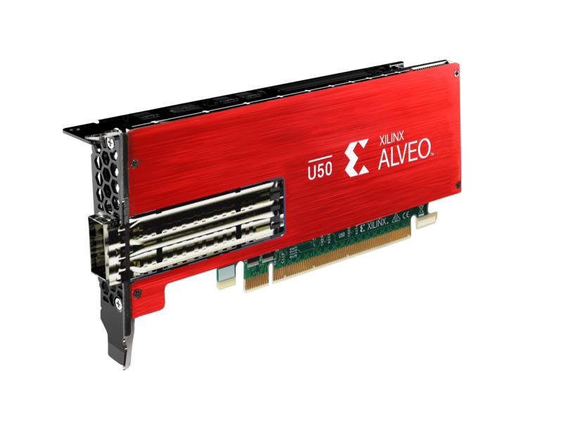 Accélérateur Xilinx Alveo U50 Left facing