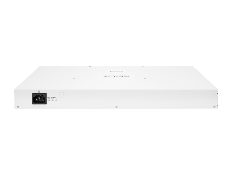 Aruba Instant On 1930 24G 第 4 类 PoE 4SFP/SFP+ 195 瓦交换机 Rear facing