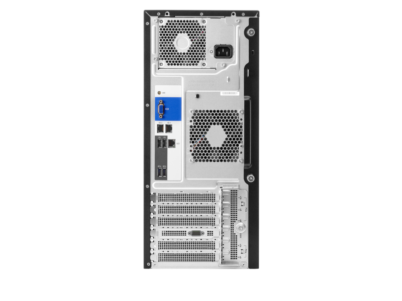 Serveur HPE ProLiant ML110 Gen10 3204 monoprocesseur 16 Go-R S100i 4 disques LFF-NHP alimentation 550 W PS Top view open