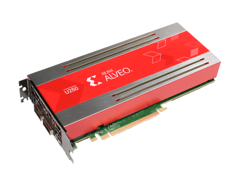 适用于 HPE 产品的 Alveo U250 加速器 Left facing