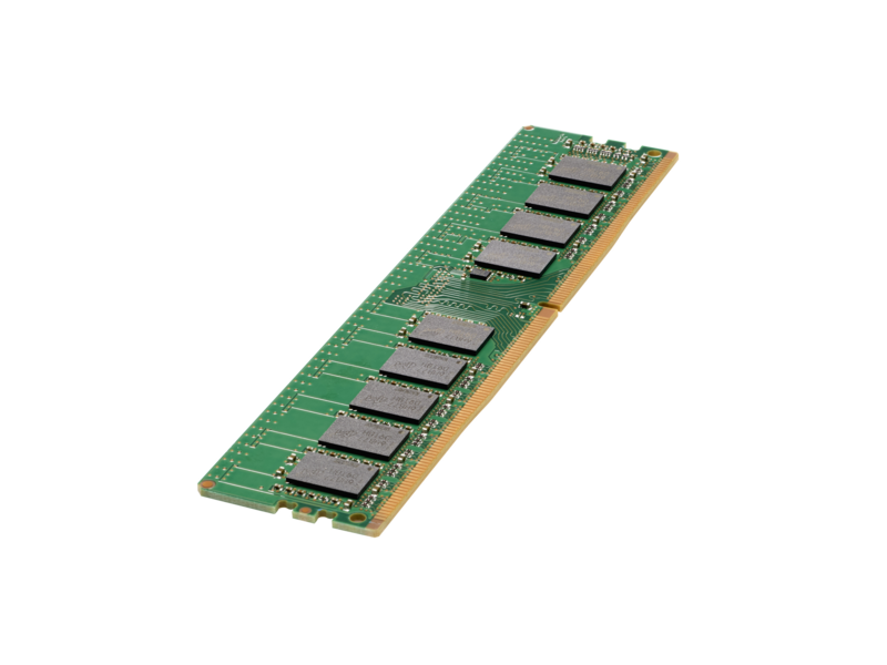 HPE 64GB (1x64GB) 双排 x4 DDR4-3200 CAS-22-22-22 寄存式智能内存套件 Left facing