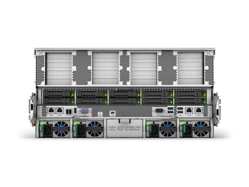 HPE Superdome Flex 280 服务器 Rear facing