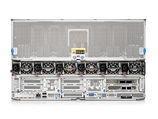 HPE Apollo 6500 Gen10 Plus 系统 Rear facing