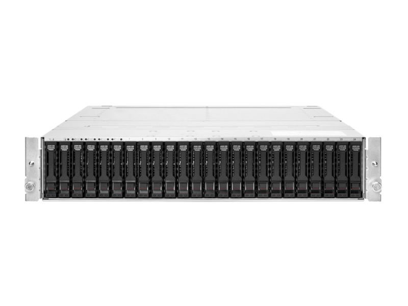 HPE J2000 双 IOM 6 个 100 千兆以太网 NVMe-oF SFF TAA 合规 JBOF 存储 Center facing