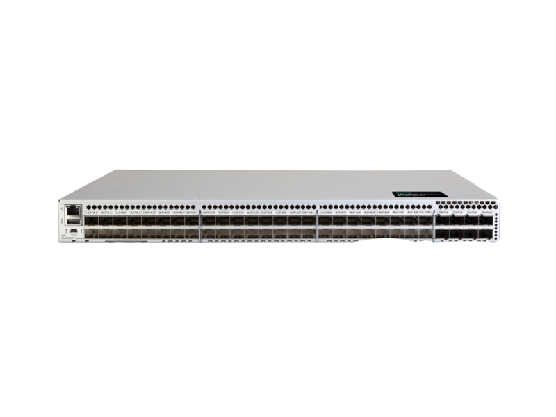 HPE SN6700B 64Gb 56/24 24 端口 64Gb 短波 SFP56 光纤通道交换机 Center facing