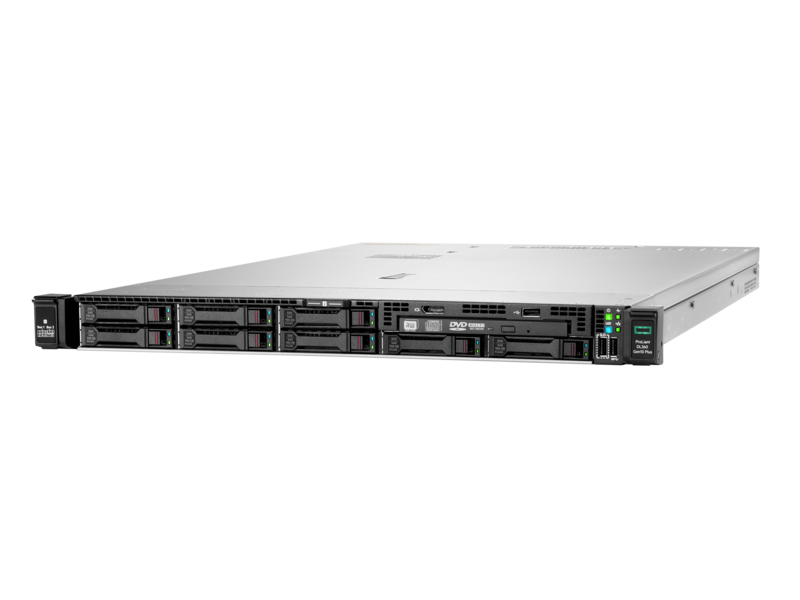HPE ProLiant DL360 Gen10 Plus 4309Y 2.8 GHz 8 核 1P 32GB-R MR416i-a NC 8SFF 800 瓦电源服务器 Left facing