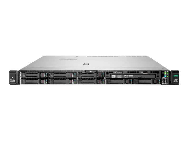 HPE ProLiant DL360 Gen10 Plus 4310 2.1 GHz 12 核 1P 32GB-R MR416i-a NC 8SFF 800 瓦电源服务器 Center facing