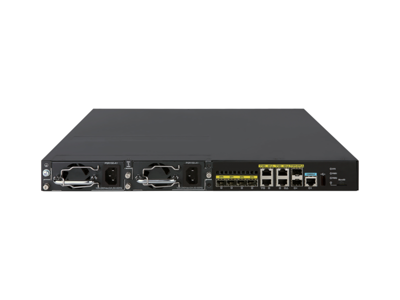 Gamme de routeurs HPE FlexNetwork MSR3000 Center facing