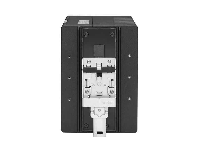 Aruba 4100i 12 端口 1 千兆以太网（8 个第 4 类 POE 端口和 4 个第 6 类 POE 端口）双端口 SFP+ DIN 安装交换机 Rear facing