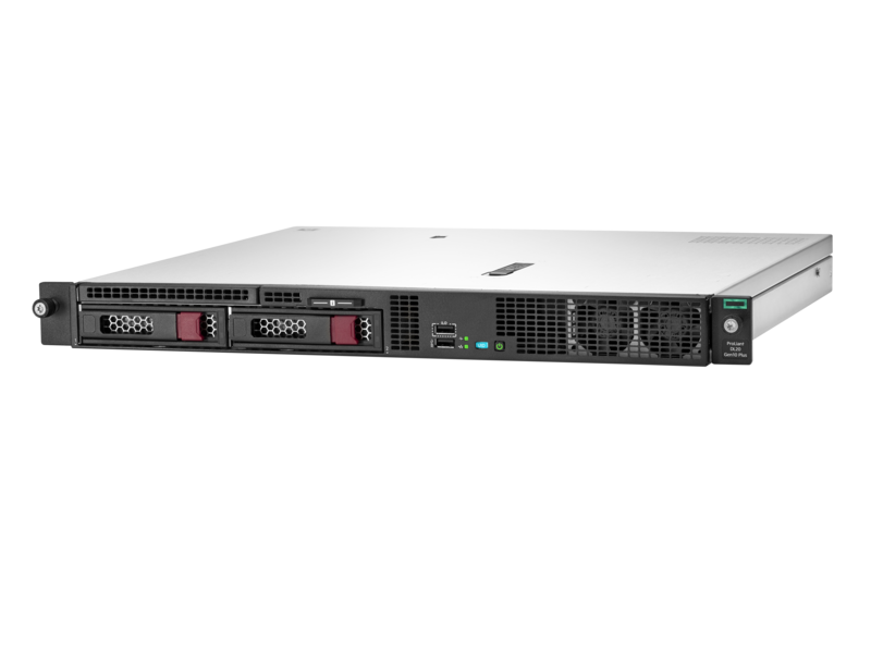 HPE ProLiant DL20 Gen10 Plus E-2314 2.8GHz 4 核 1P 8GB-U 2LFF-NHP 290 瓦电源服务器 Left facing