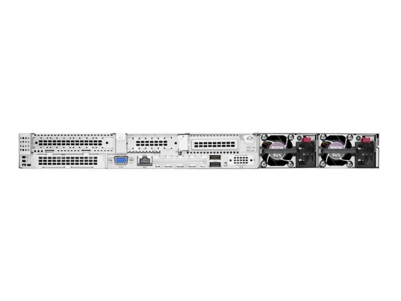 HPE ProLiant DL325 Gen10 Plus v2 7443P 2.85 GHz 24 核 1P 32GB-R 8SFF 800 瓦电源服务器 Rear facing