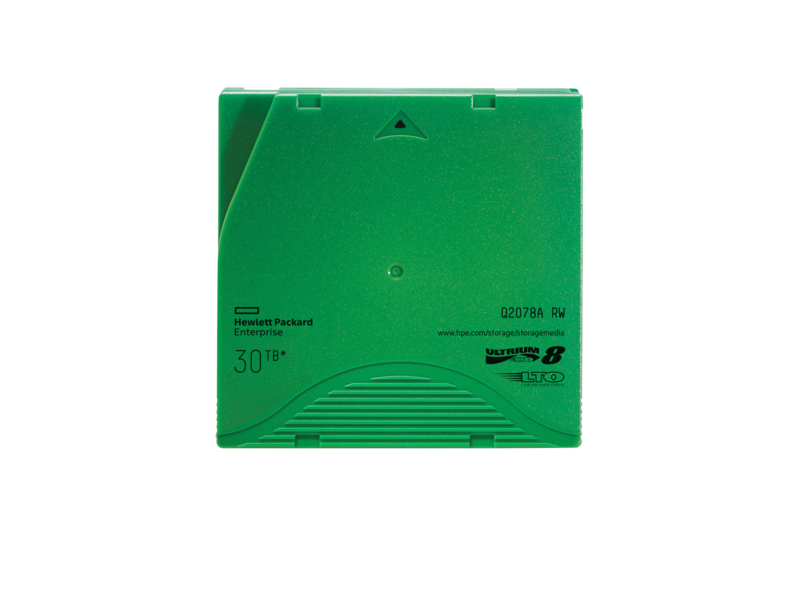 HPE LTO-8 Ultrium（傲群）30TB RW 960 数据磁带托盘（无盒） Center facing