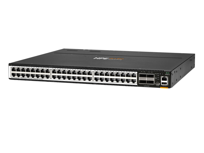 Aruba 8360-48XT4C v2 电源到端口气流 3 风扇 2 电源单元 HPE 附加捆绑包 Left facing