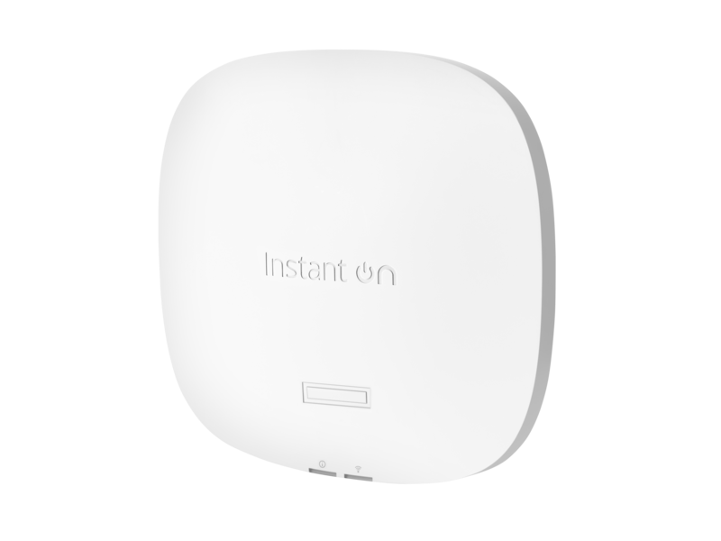 Point d’accès intérieur Aruba Instant On AP25 (IL) 4x4 Wi-Fi 6 Left facing
