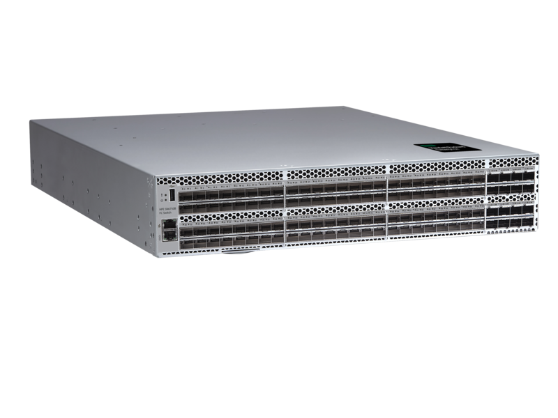 HPE SN6750B 64 Gb 48/128 48 端口 64 Gb 短波 SFP56 集成光纤通道交换机 Right facing
